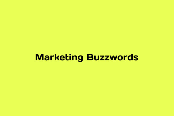 marketing buzzwords
