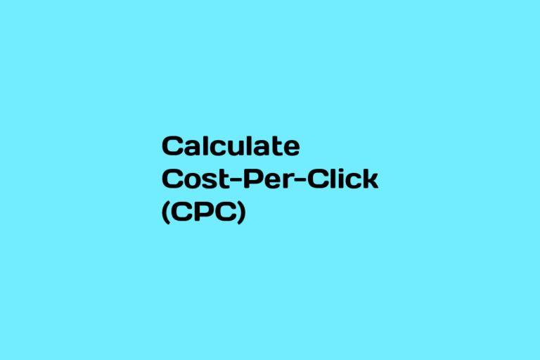 How to calculate CPC
