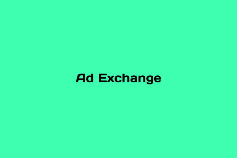What is an Ad Exchange