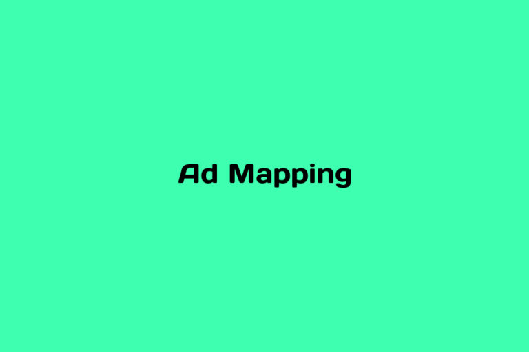 What is Ad Mapping