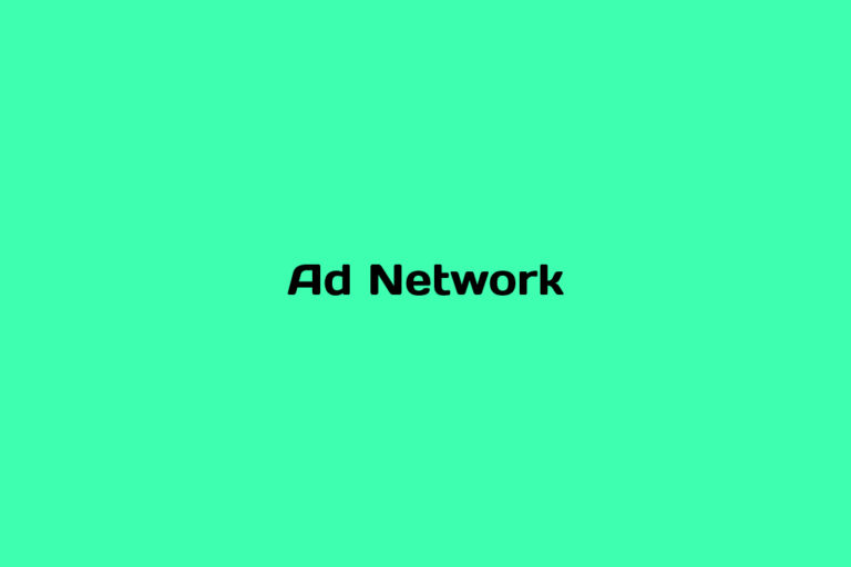 What is an Ad Network