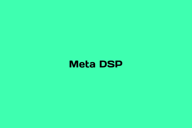 What is a Meta DSP