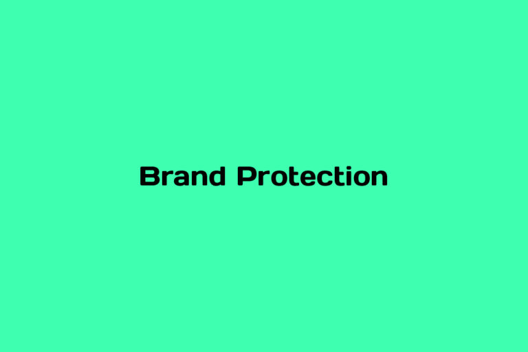 What is Brand Protection
