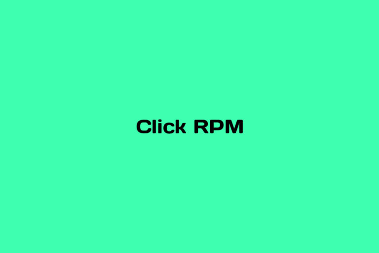 What is Click RPM