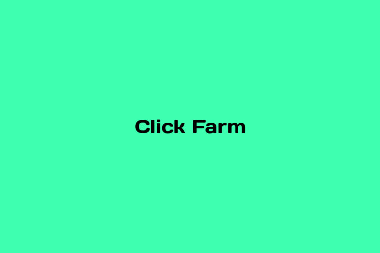 Whats is a Click Farm