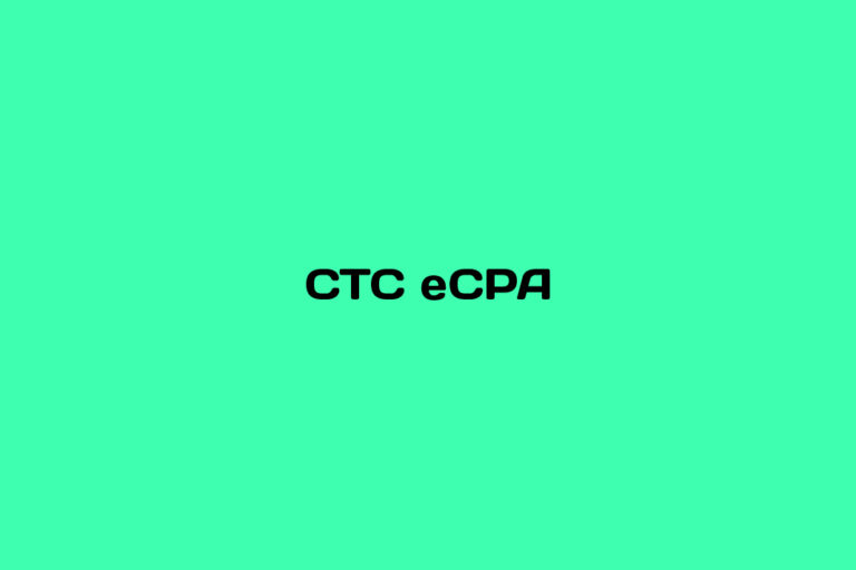 What is CTC eCPA