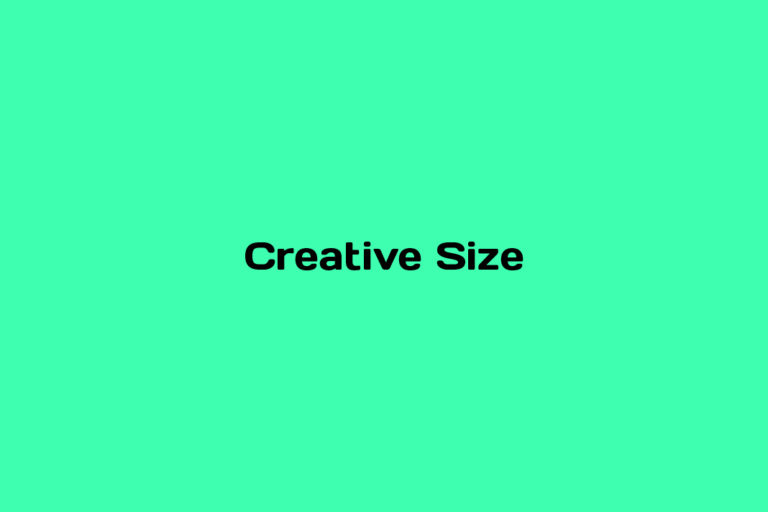 What is Creative Size
