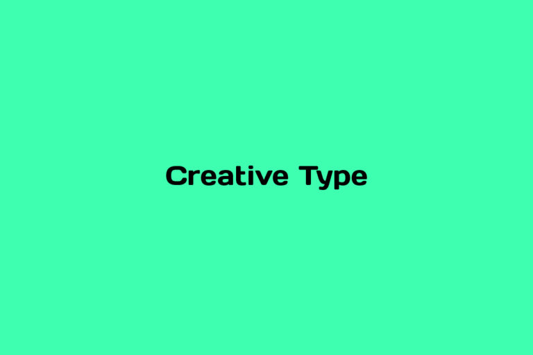 What is Creative Type