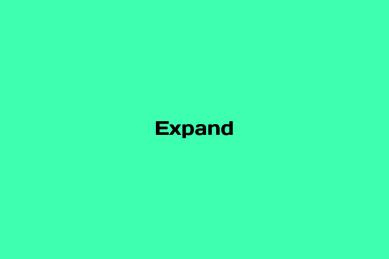 What is Expand