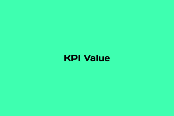 What is KPI Value