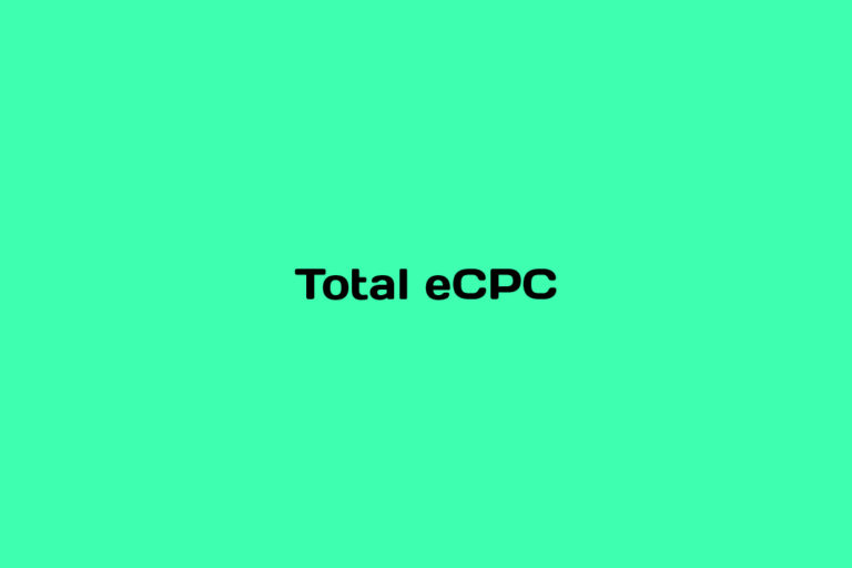 What is Total eCPC