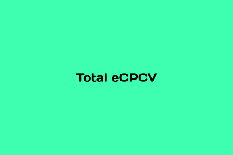 What is Total eCPCV