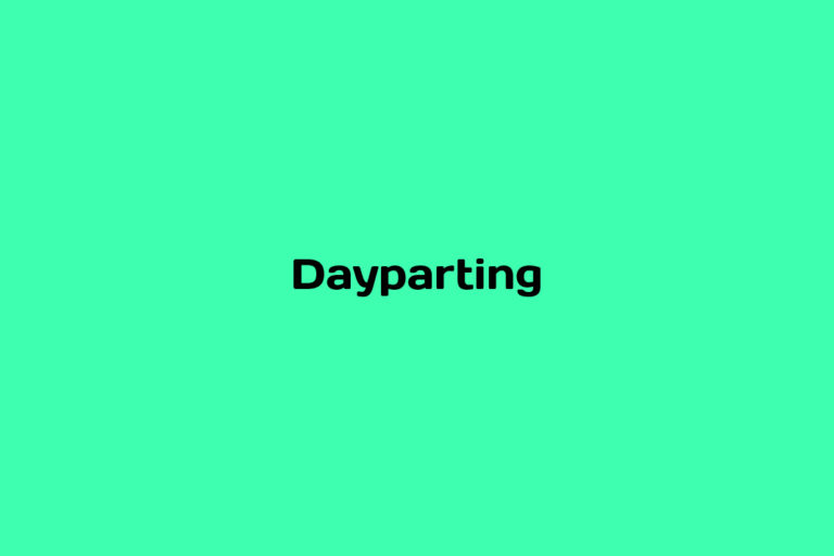 What is Dayparting