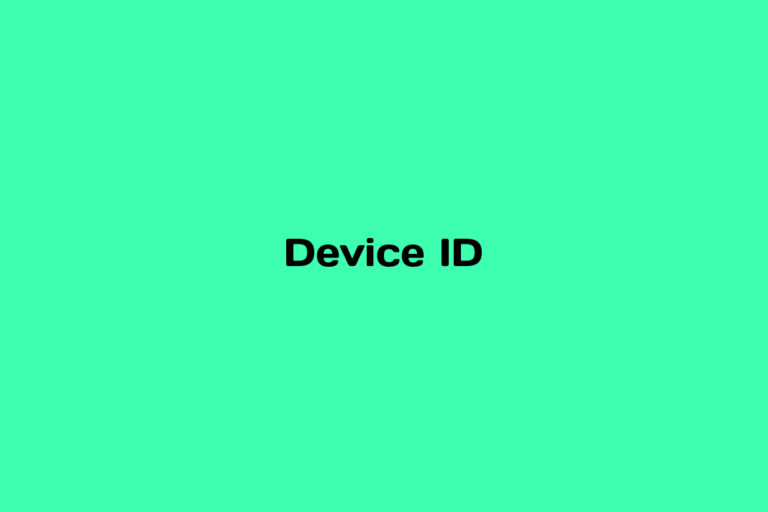 What is a Device ID