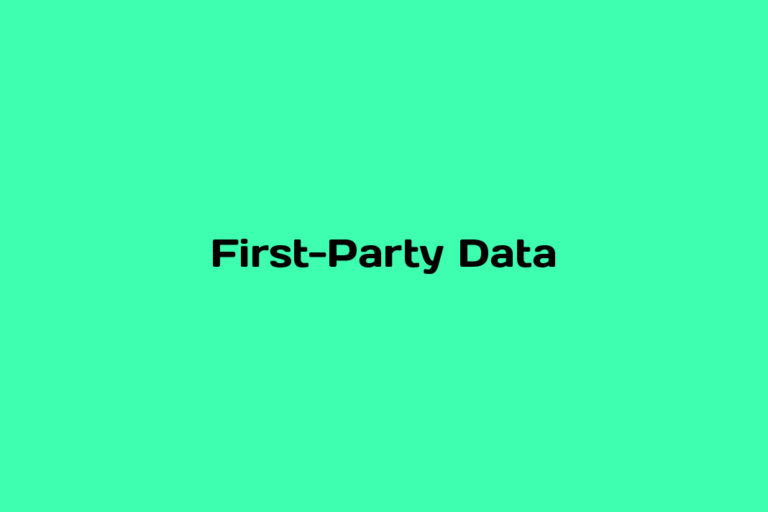 What is First-Party Data