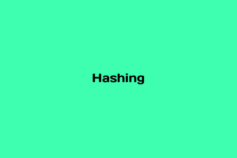 What is Hashing