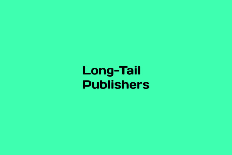 What are Long Tail Publishers