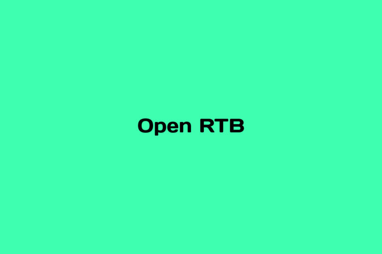 What is Open RTB