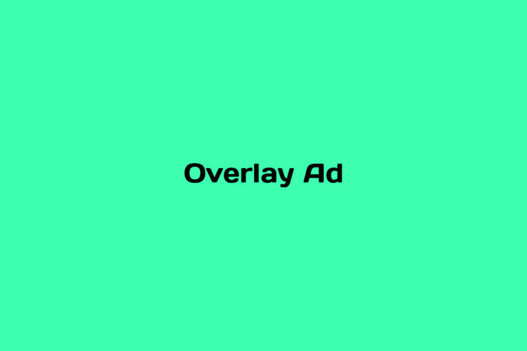 What is Overlay Ad