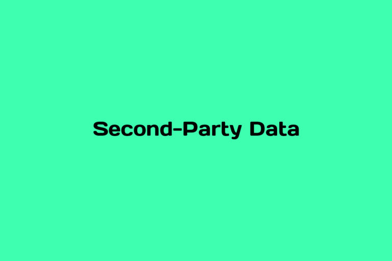 What is Second-Party Data