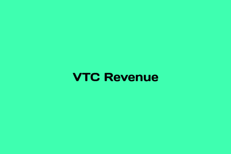 What is VTC Revenue